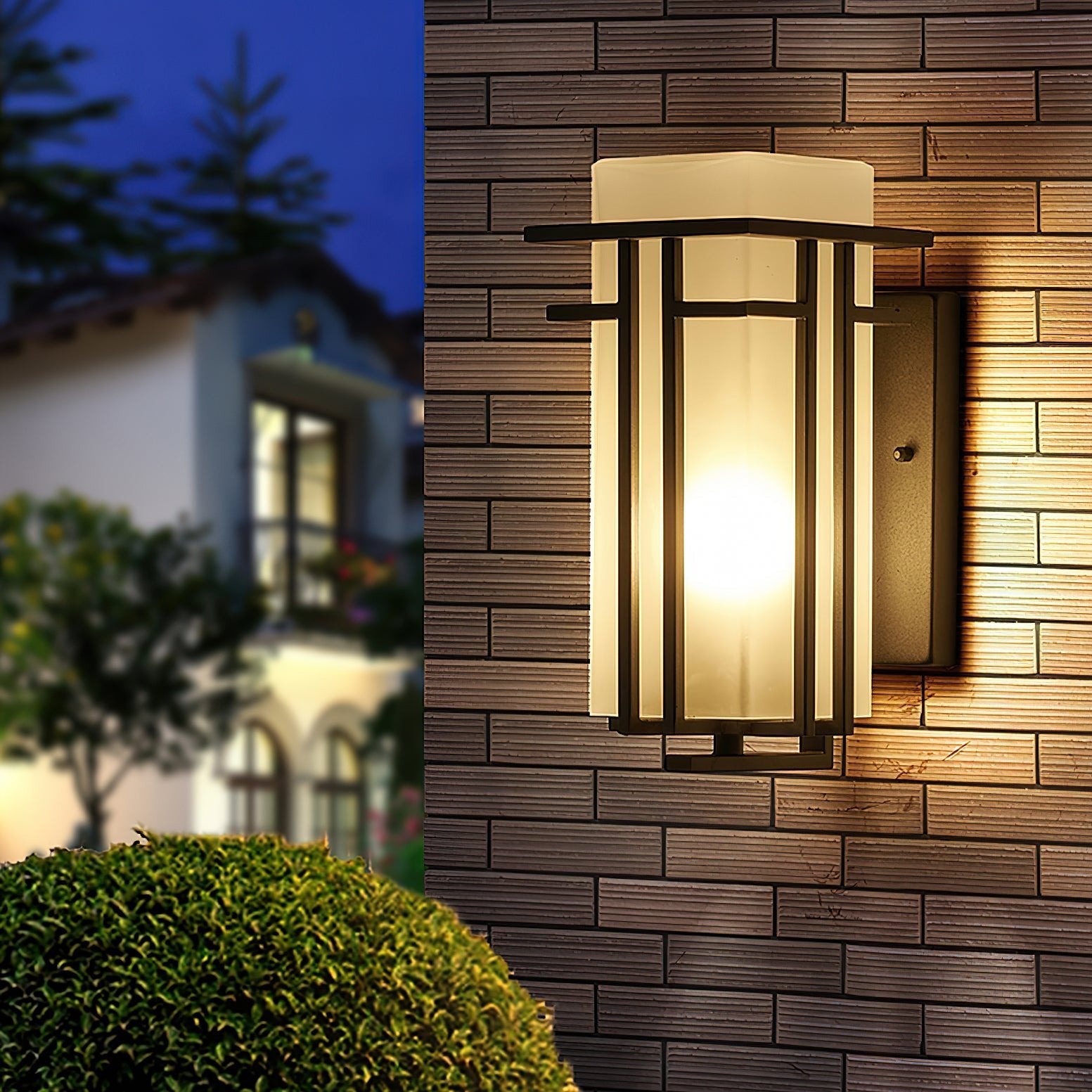 Iron Retro Outdoor Porch Entry Accent Wall Lamp
