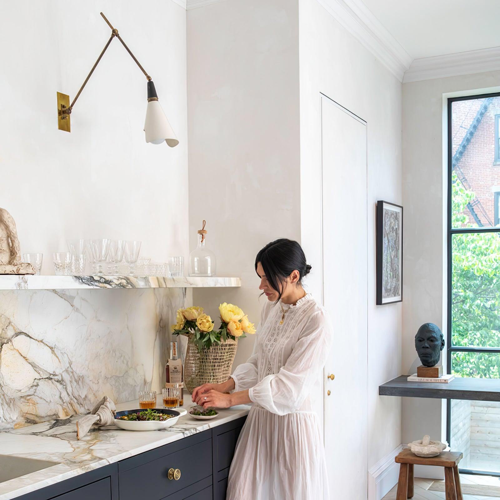 Edge Angled Shade Midcentury Inspired Wall Lamp