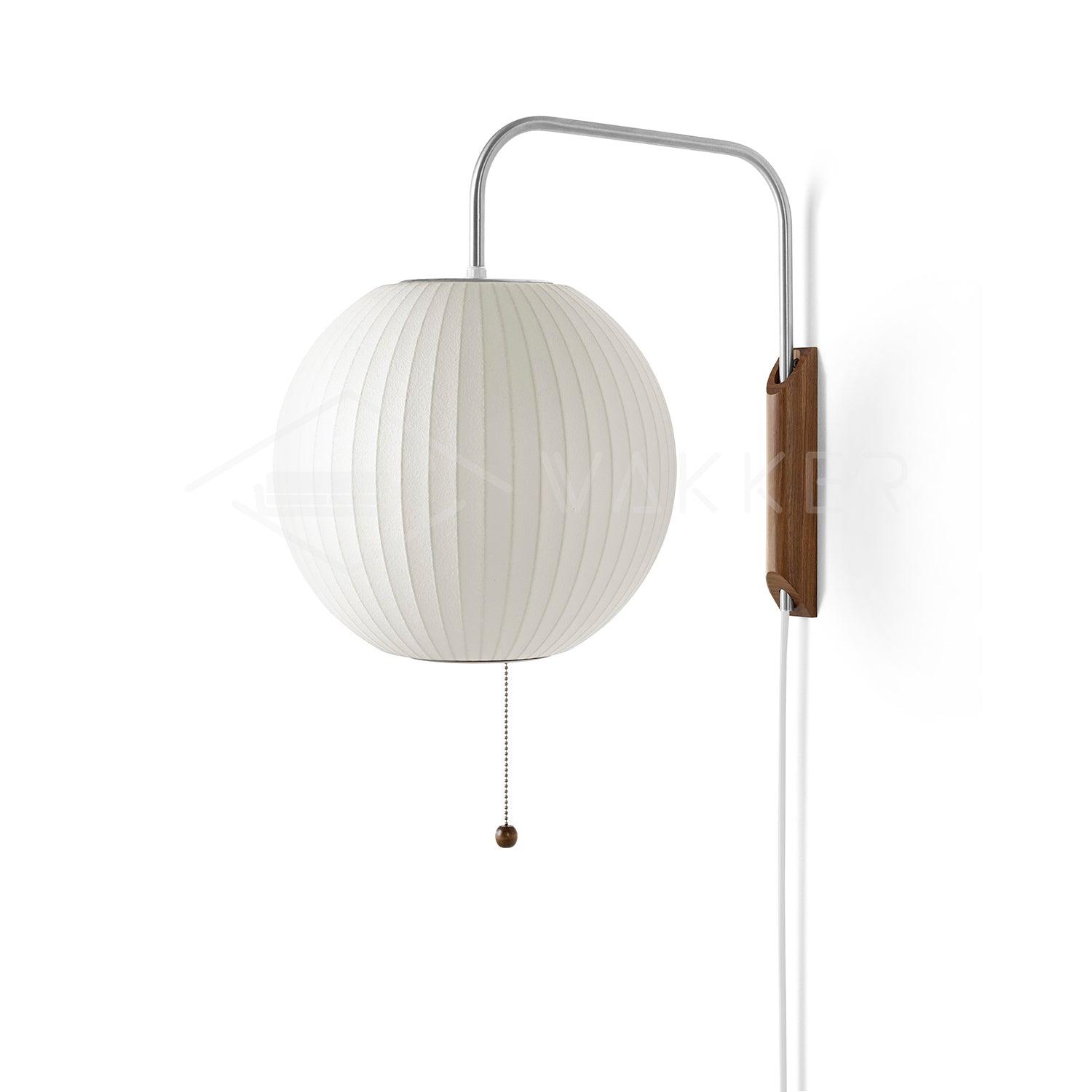 Spherical Contemporary Wall Sconce Swivel Arm