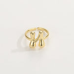 Load image into Gallery viewer, Cute Bubble Letter Initial Ring