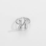 Load image into Gallery viewer, Cute Bubble Letter Initial Ring