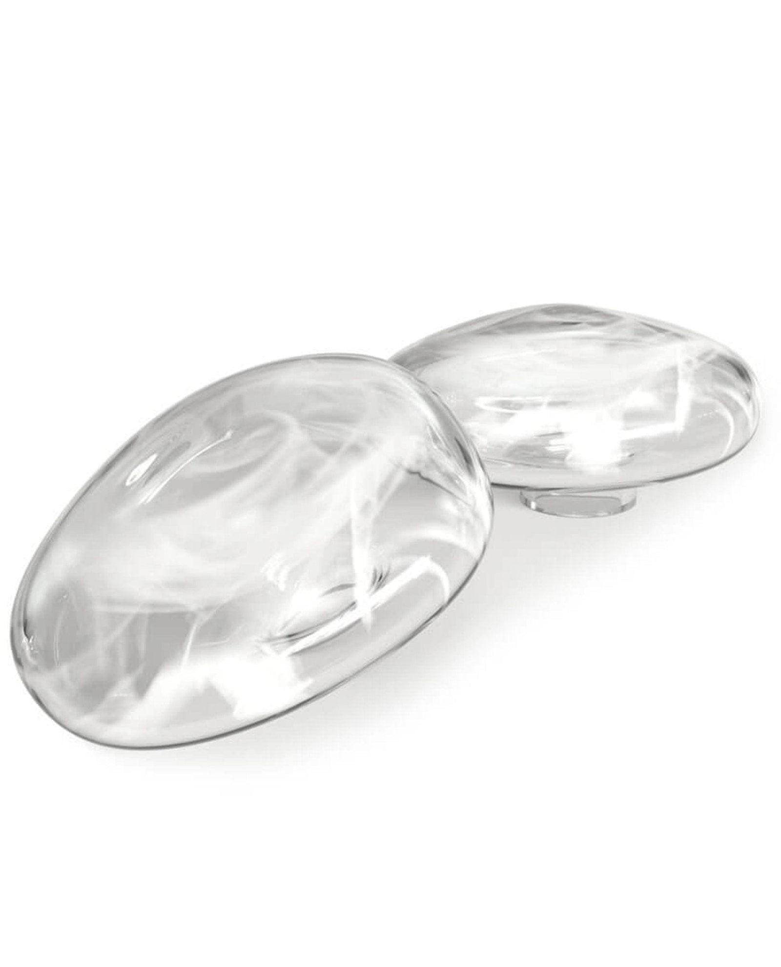 Handblown Crystal Gold Finish Wall Sconce