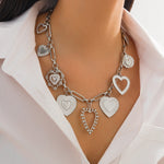 Load image into Gallery viewer, Chunky Heart Charm Necklace