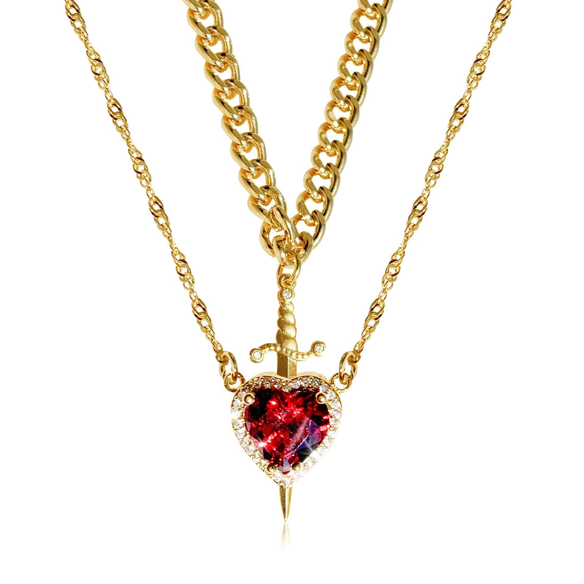 Prince & princess couples necklace set