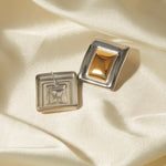 Load image into Gallery viewer, Jocelyn Gold Box Earrings