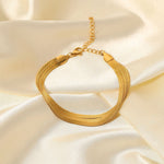 Load image into Gallery viewer, Abela Herringbone Bracelet 3 Layer