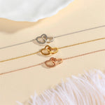 Load image into Gallery viewer, Eternal Love Box Dual Hearts Engraved Necklace