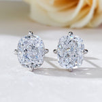 Load image into Gallery viewer, Chunky Rectangle Diamond Stud Earrings