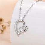 Load image into Gallery viewer, Dainty Diamond Symbolic Love Heart Necklace