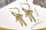 Load image into Gallery viewer, Chic Bow Hoop Earrings