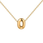 Load image into Gallery viewer, Dainty Bubble Letter Initial Necklace