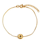 Load image into Gallery viewer, Dainty Bubble Letter Initial Bracelet