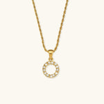 Load image into Gallery viewer, Maeve Diamond Initial Letter Necklace