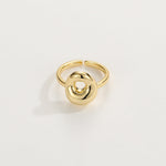 Load image into Gallery viewer, Cute Bubble Letter Initial Ring