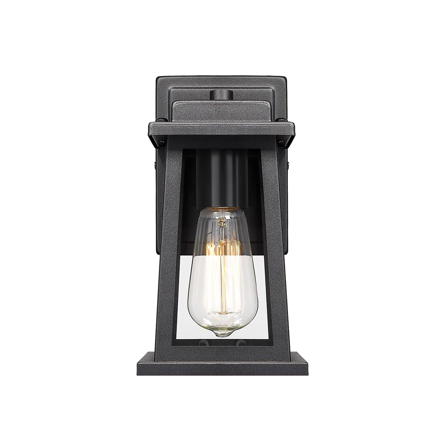 Lantern Timeless Classic Black Finish Wall Lamp
