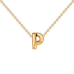 Load image into Gallery viewer, Dainty Bubble Letter Initial Necklace