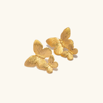 Load image into Gallery viewer, Mariah Butterfly Gold Earrings