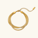 Load image into Gallery viewer, Abela Herringbone Bracelet 3 Layer