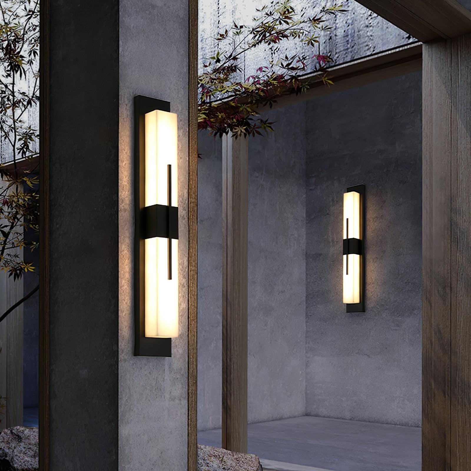 Rectangular Contemporary Outdoor Wall Light