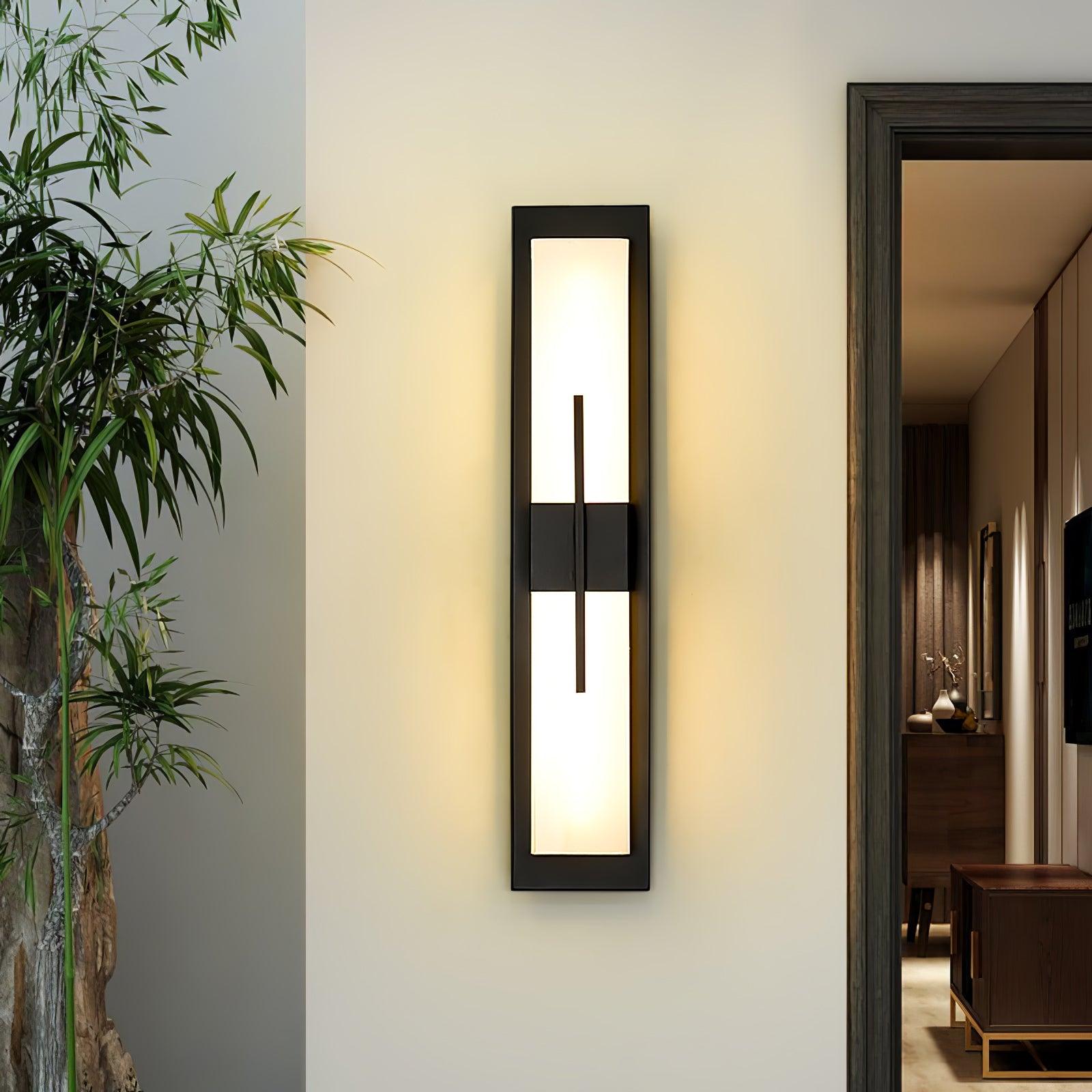 Rectangular Contemporary Outdoor Wall Light