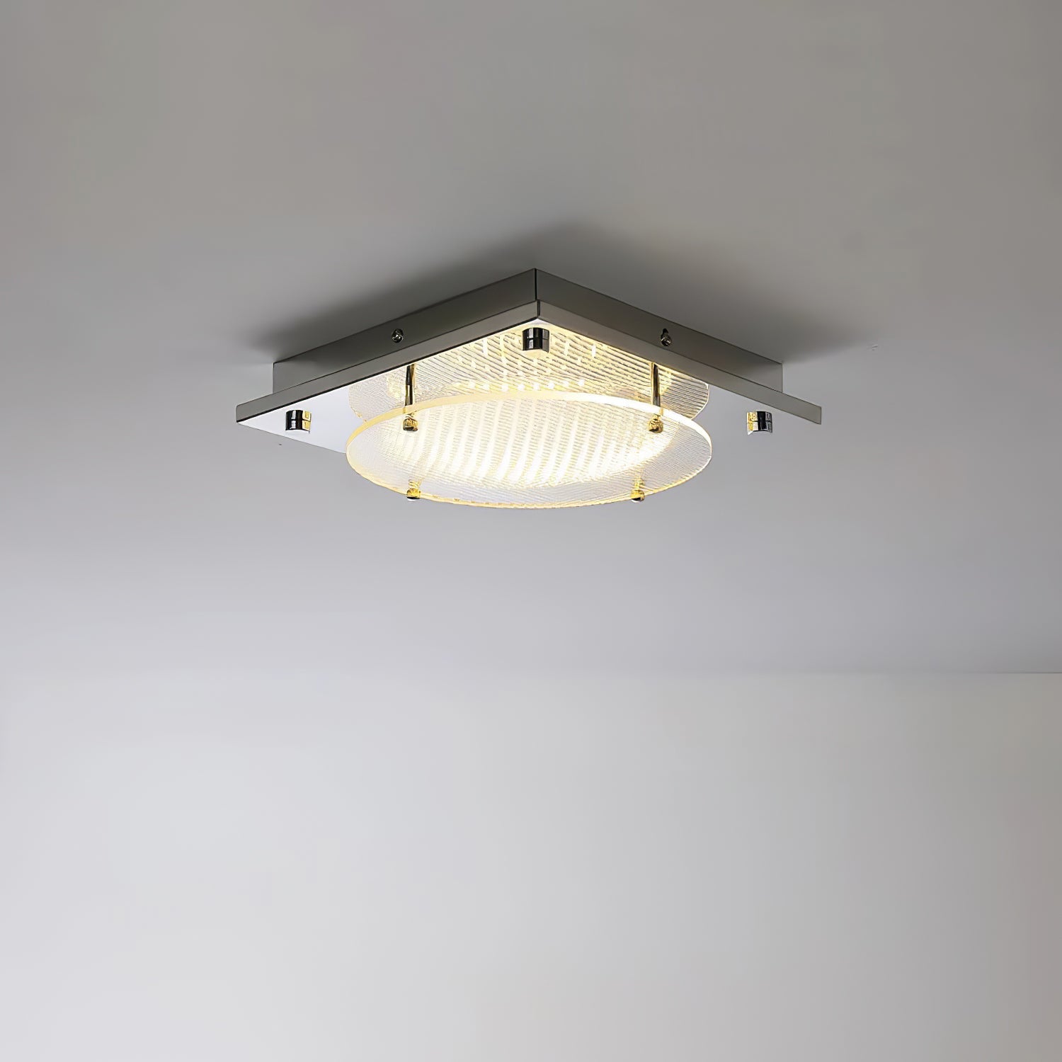 Prism Glass Polished Chrome Finish Wall Sconce