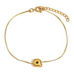 Load image into Gallery viewer, Dainty Bubble Letter Initial Bracelet