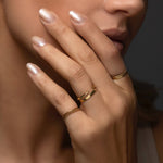 Load image into Gallery viewer, Bezel Dot Eternity Ring