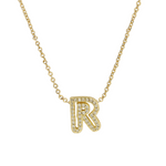 Load image into Gallery viewer, Dazzling Diamond Initial Necklace