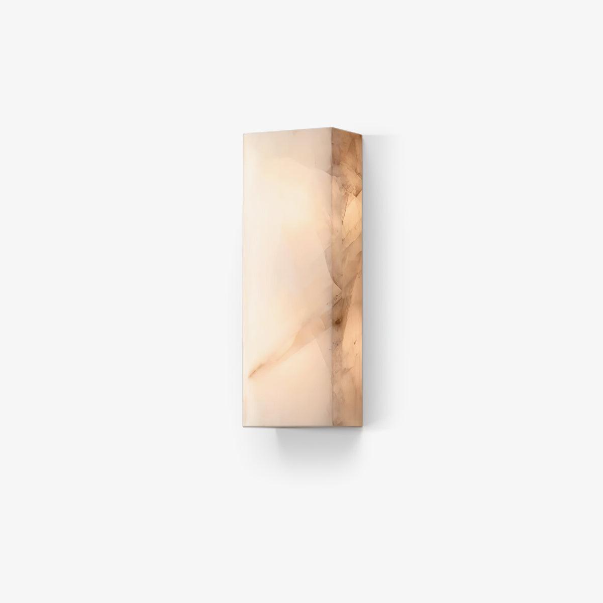 Rectangular Alabaster Contemporary Wall Sconce