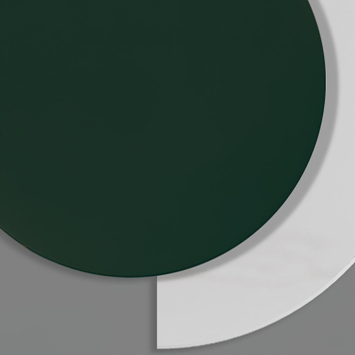 Rounded Sculptural Art Glass Finish Wall Sconce