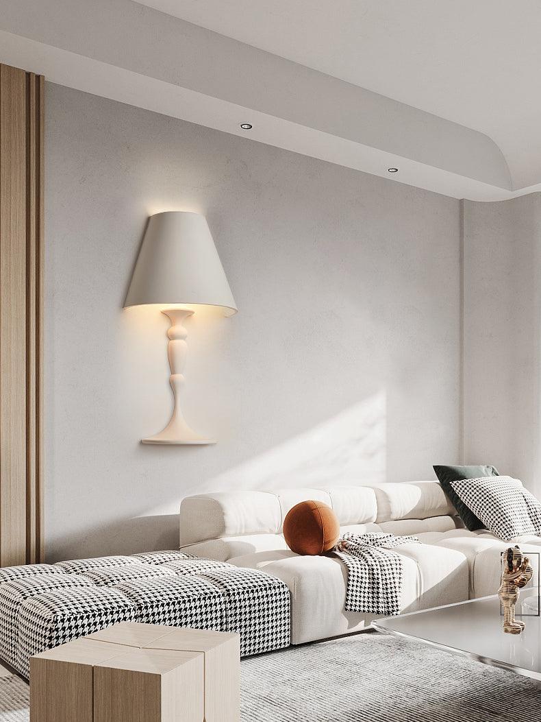 Plaster Portrait Nordic Inspired Wall Light