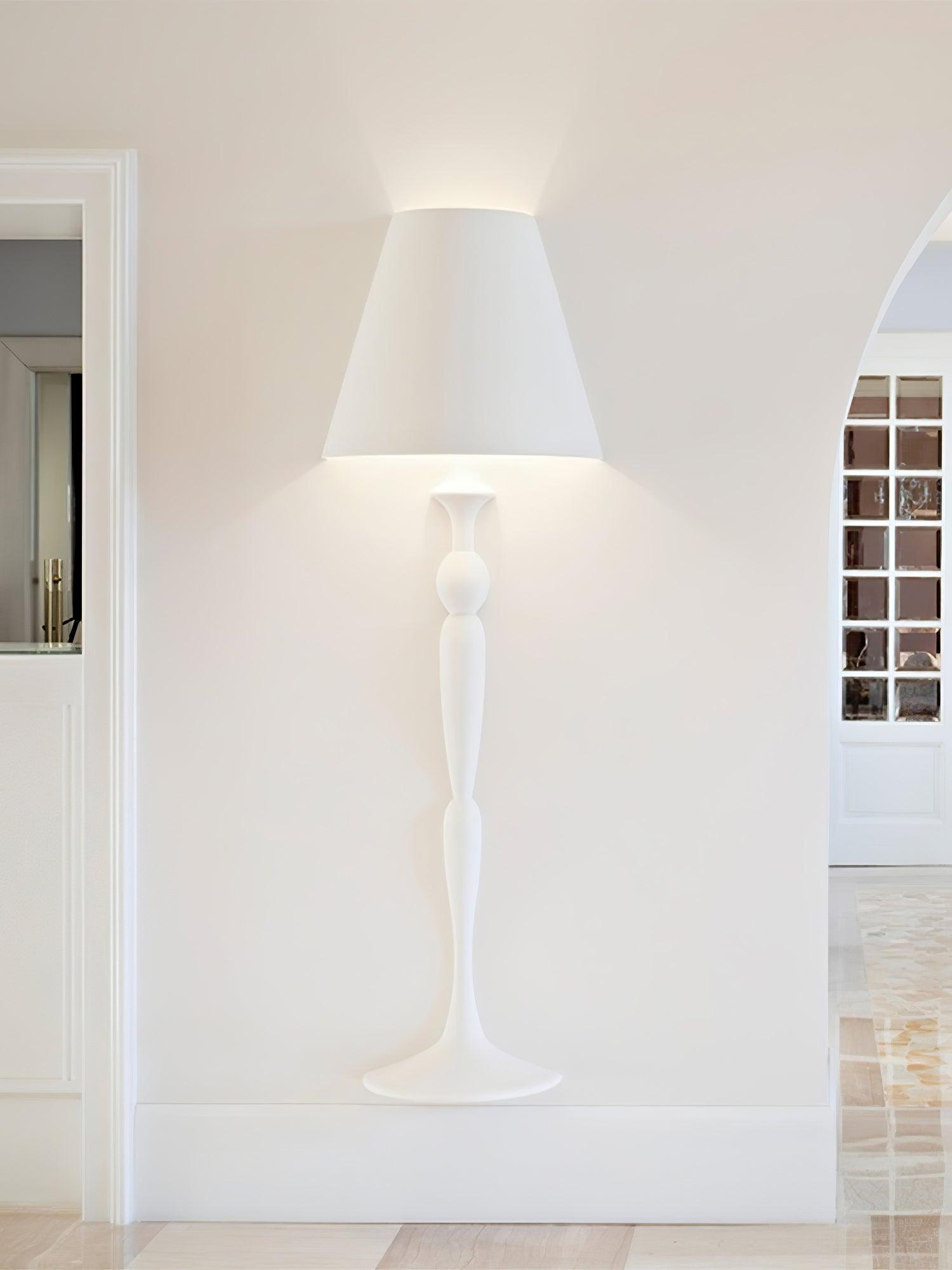 Plaster Portrait Nordic Inspired Wall Light