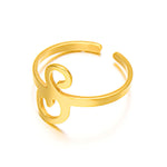 Load image into Gallery viewer, Adjustable Italic Cursive Letter Initial Ring