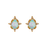 Load image into Gallery viewer, Dainty Iridescent Opal Necklace, Bracelet, Earrings