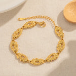 Load image into Gallery viewer, 18k Melted Speckled Gold Bracelet