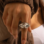 Load image into Gallery viewer, 18k Chunky Trio Spiked Ring