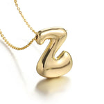 Load image into Gallery viewer, Puffy Letter Necklace