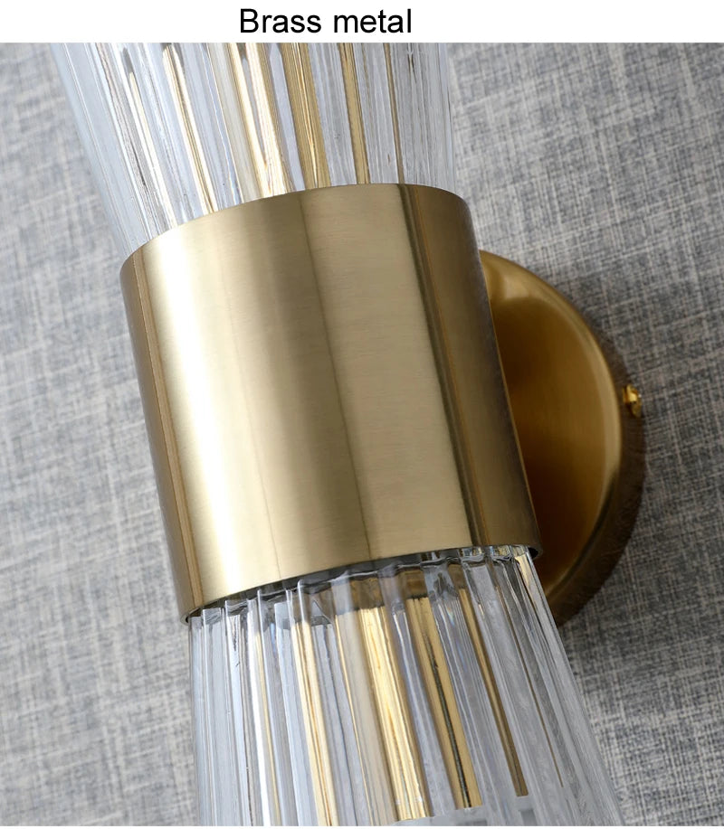 Modern Brass Wall Sconce Light Fixture
