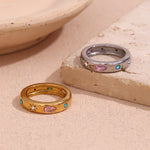 Load image into Gallery viewer, 18k Gem Pop Ring