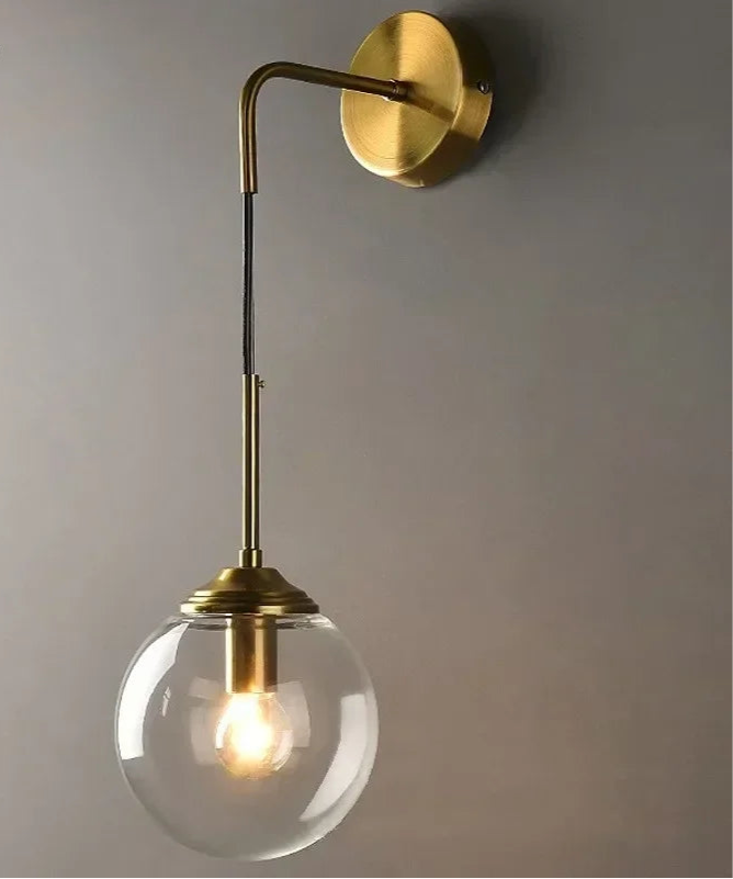 Glass Ball Indoor Wall Lamp Lighting Fixture