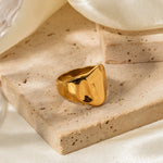 Load image into Gallery viewer, Wide Wave Textured Ring