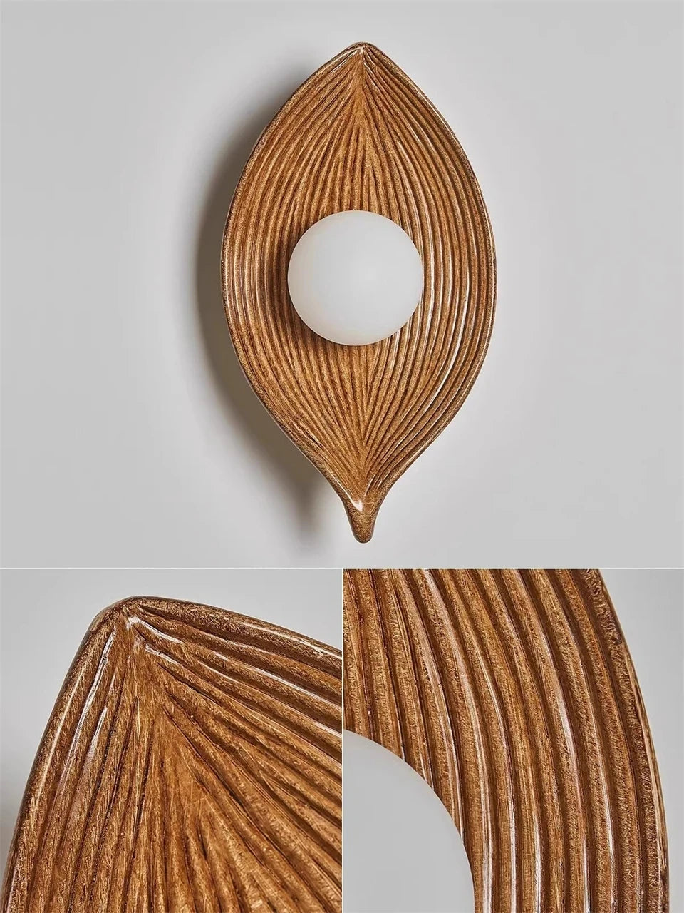 Leaf Shade Wall Lamp Light Fixture