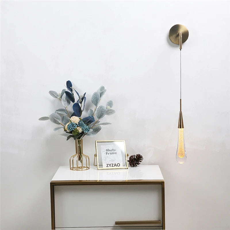 Droplet Shaped Wall Lamp Light Fixture