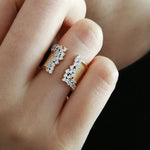 Load image into Gallery viewer, Bold Diamond Sparkle Open Ring