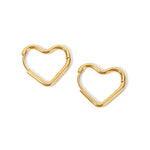 Load image into Gallery viewer, Elegant Heart Hoop Earrings