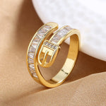 Load image into Gallery viewer, Diamond Belt Ring