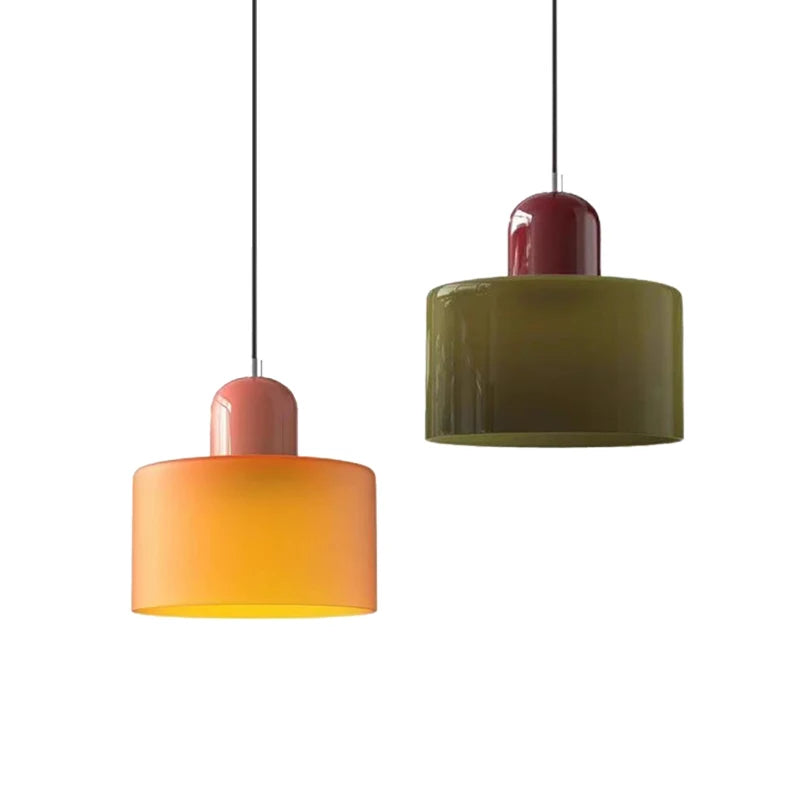 Contemporary Colorful Glass Pendant Light