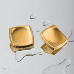 Load image into Gallery viewer, Poppy Gold Square Earrings