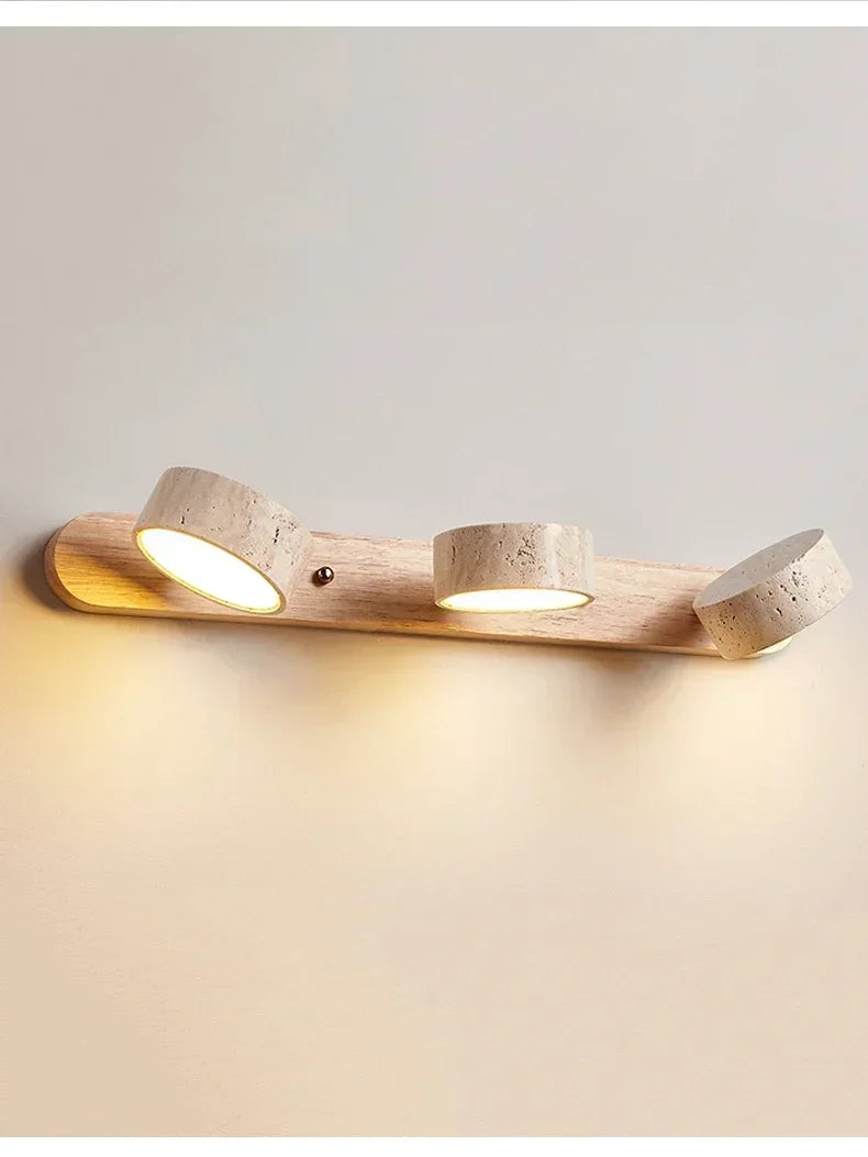 Japanese Wabi Sabi Style Round Wall Light Fixture