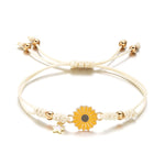 Load image into Gallery viewer, Braided Feminine Flower Star Bracelet